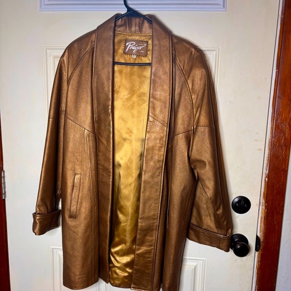 Men's Brown Leather Jacket - Picture 1 of 3